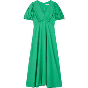 LK Bennett Hermia Green Crepe Maxi Dress